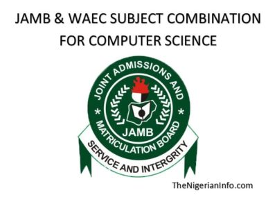 Jamb WAEC subject combination for computer science