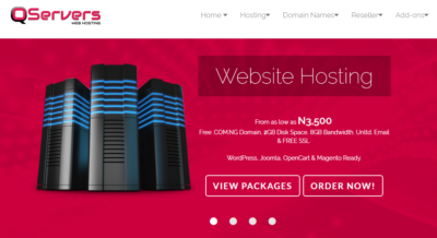 qservers best web hosting company in nigeria
